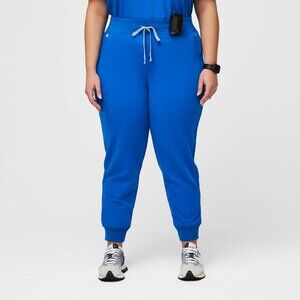 Figs 3XL Zamora Jogger Scrub Pants Royal Blue High Rise